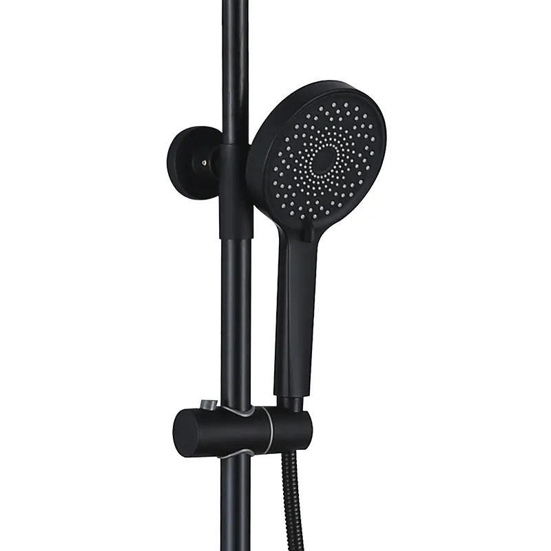 LA FONZA SHOWER COLUMN SLT1024-LFAT2005-BK MATTE BLACK BRASS BATH & SHOWER SET